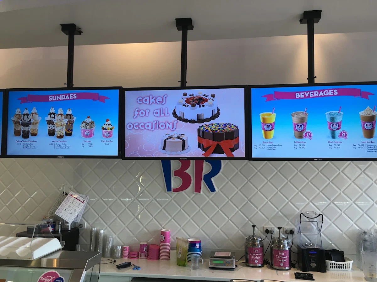Menu, Baskin Robbins Beenleigh