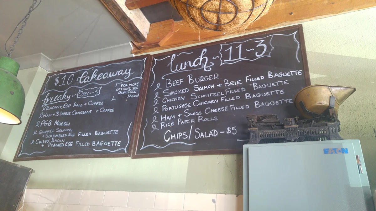 Menu, Pottery Green Bakers Turramurra