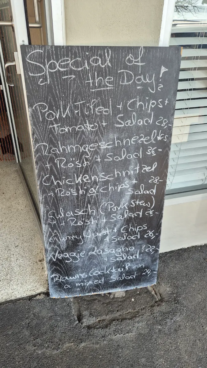 Menu, Heike's Cafe