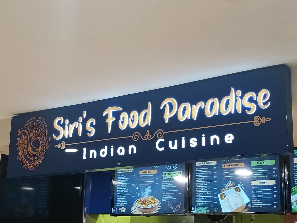 Menu, Siris Food Paradise