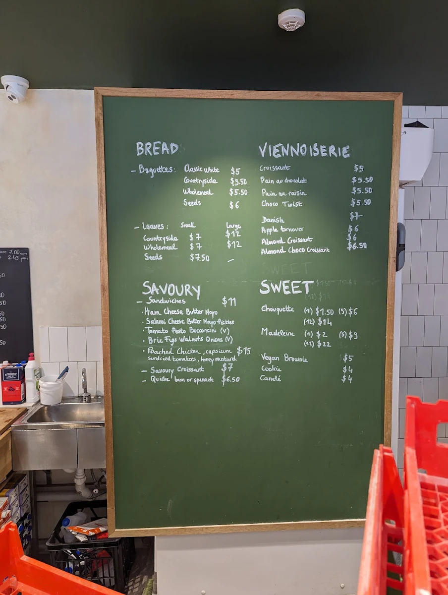 Menu, Lavie & Belle Bakery Surry Hills