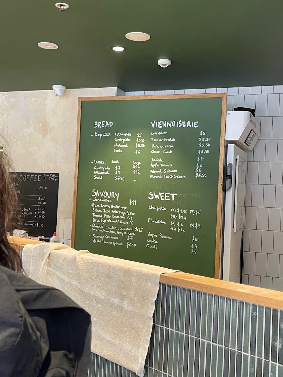 Menu, Lavie & Belle Bakery Surry Hills