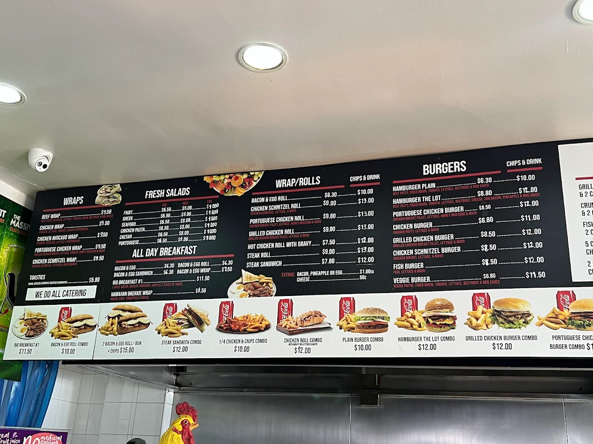 Menu, Simos Take Away