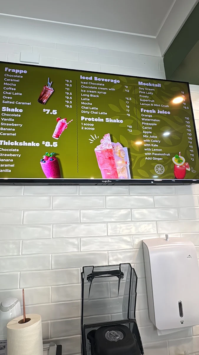 Menu, Olive tree bakery