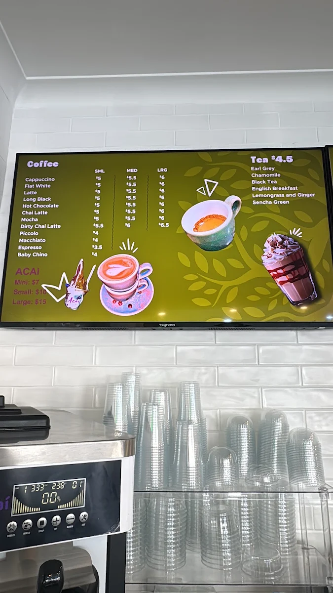 Menu, Olive tree bakery