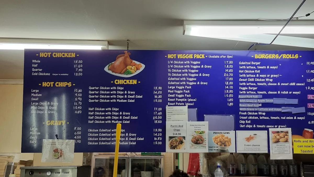 Menu, Chick'n Ranch