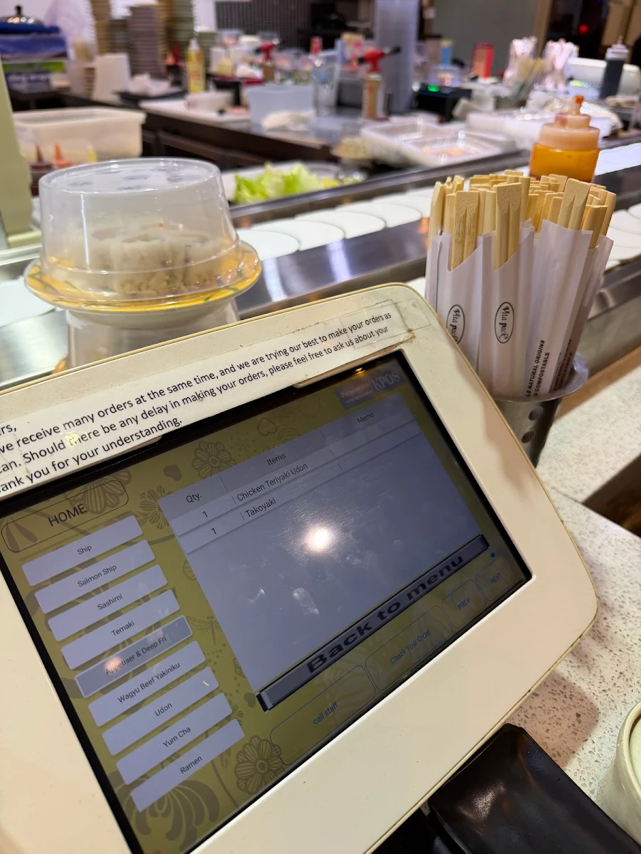 Menu, Wonder Sushi Windsor