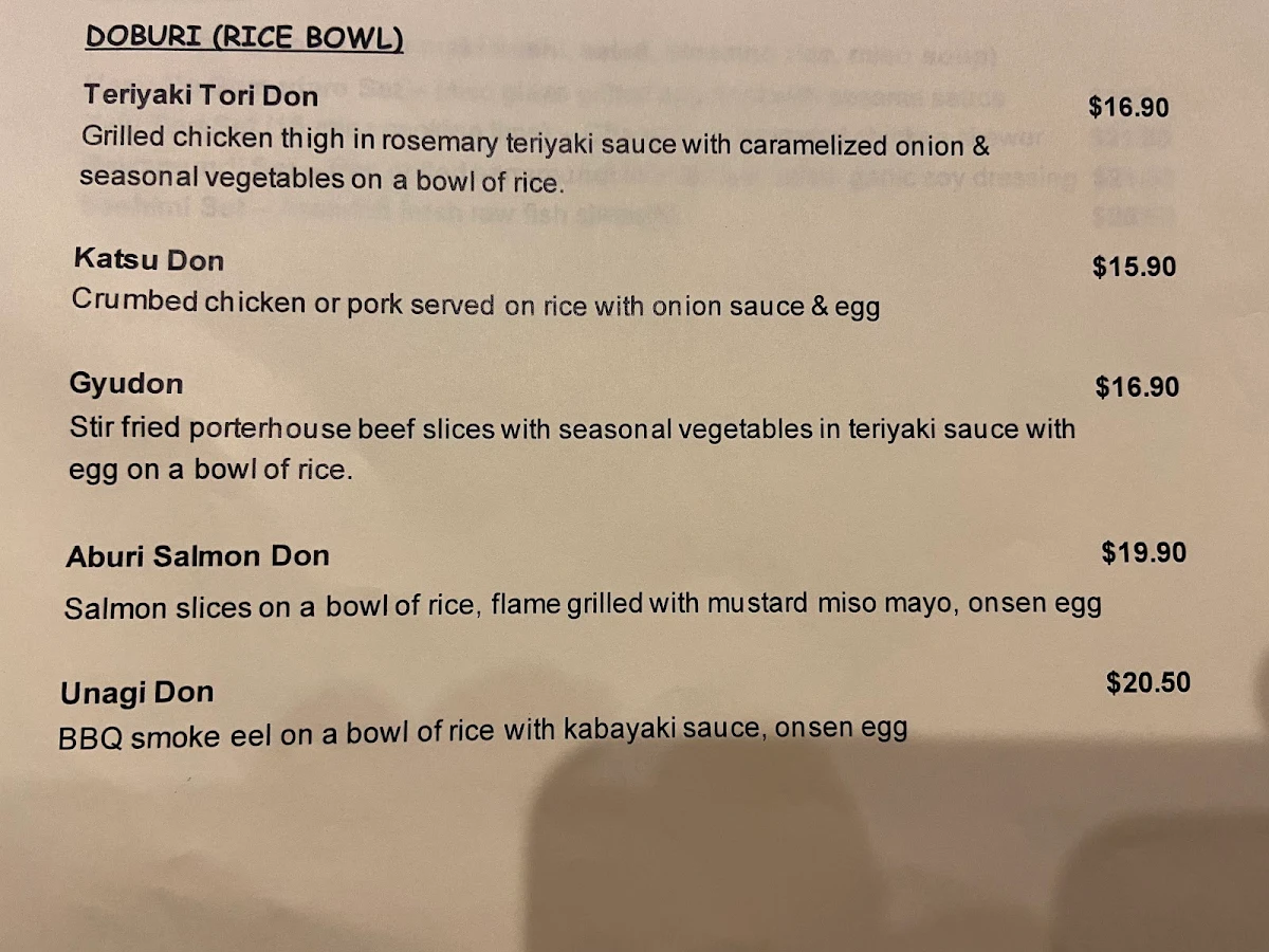 Menu, Swordman's kitchen - Modern Asian Eatery . Artisan Cuisine