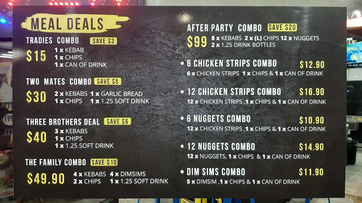 Menu, GarlicBoyz - Caufield South