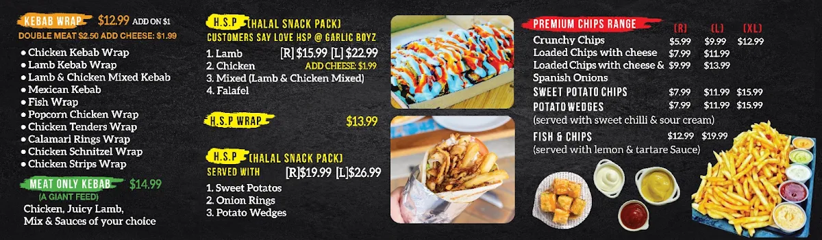 Menu, GarlicBoyz - Caufield South