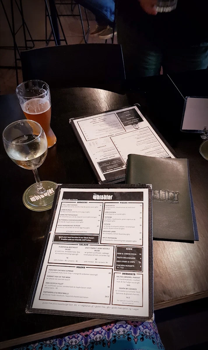 Menu, The Whistler