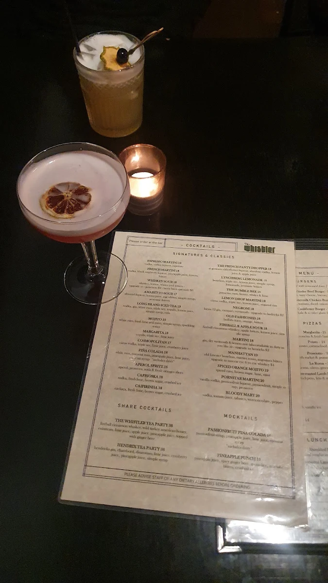 Menu, The Whistler