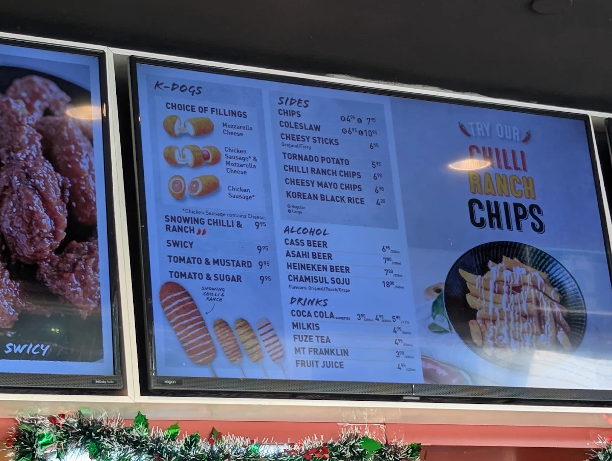 Menu, Nene Chicken (George Street)