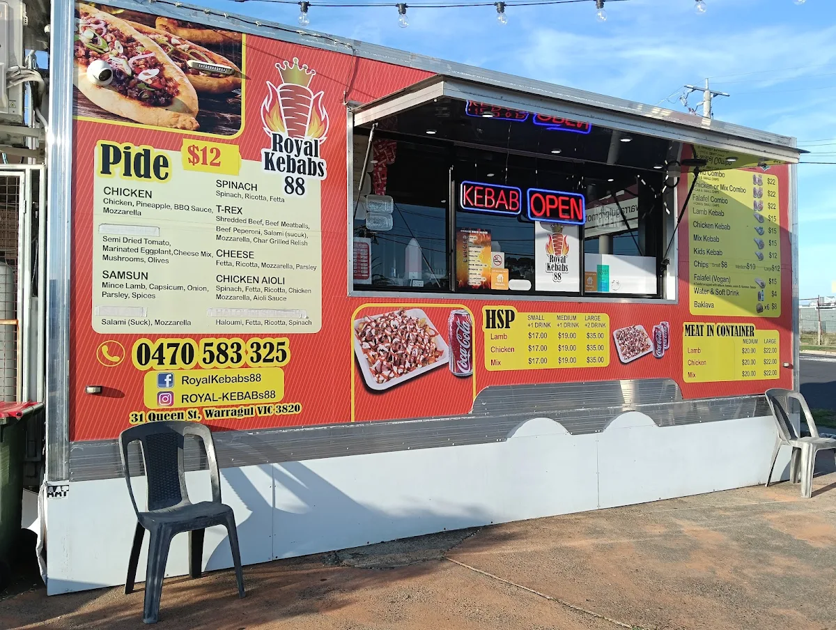 Menu, Royal Kebabs 88