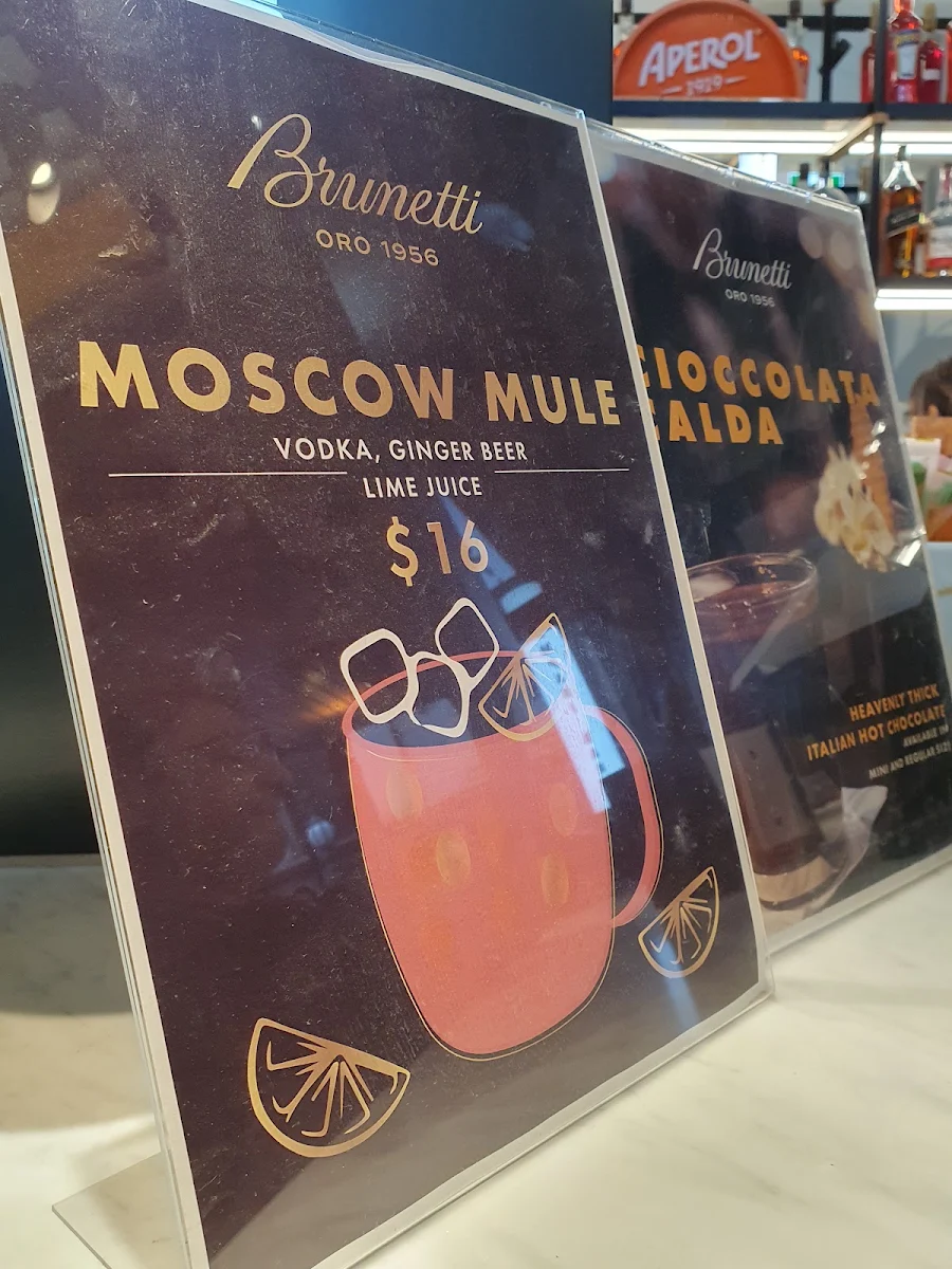 Menu, Brunetti Oro Swanston
