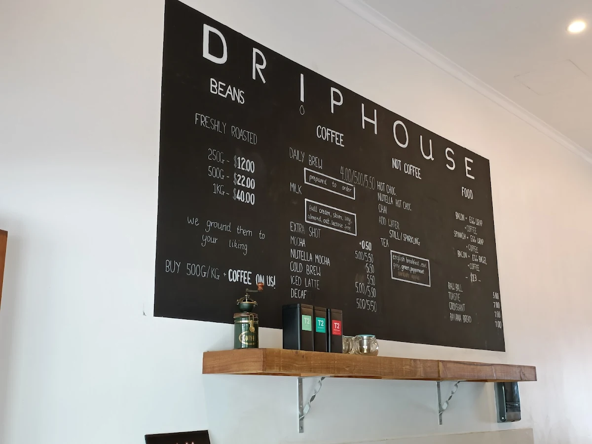 Menu, DripHouse