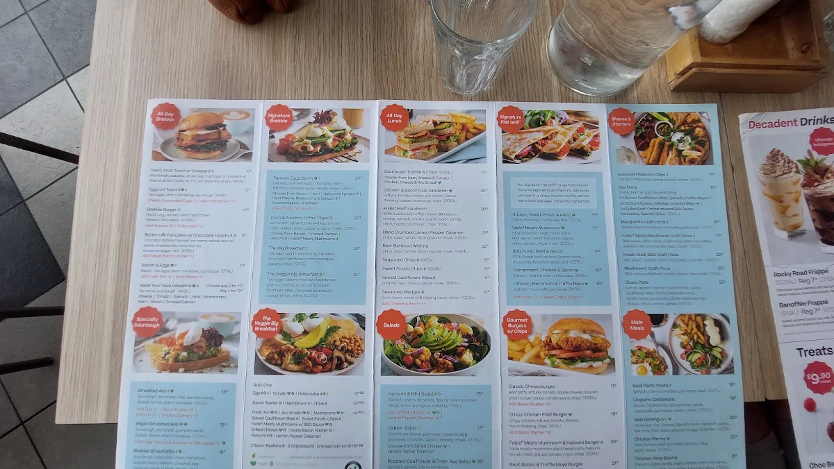 Menu, The Coffee Club