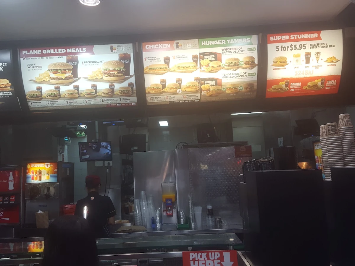 Menu, Hungry Jack's Burgers Burwood (NSW)