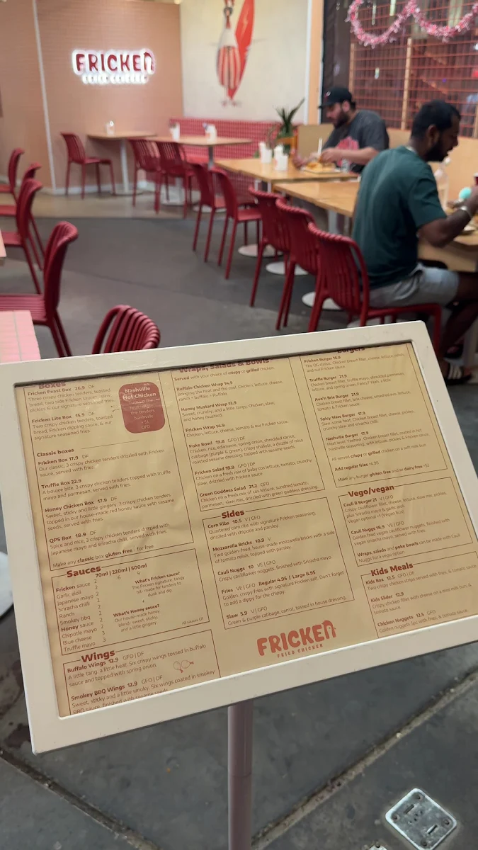 Menu, Fricken Broadbeach