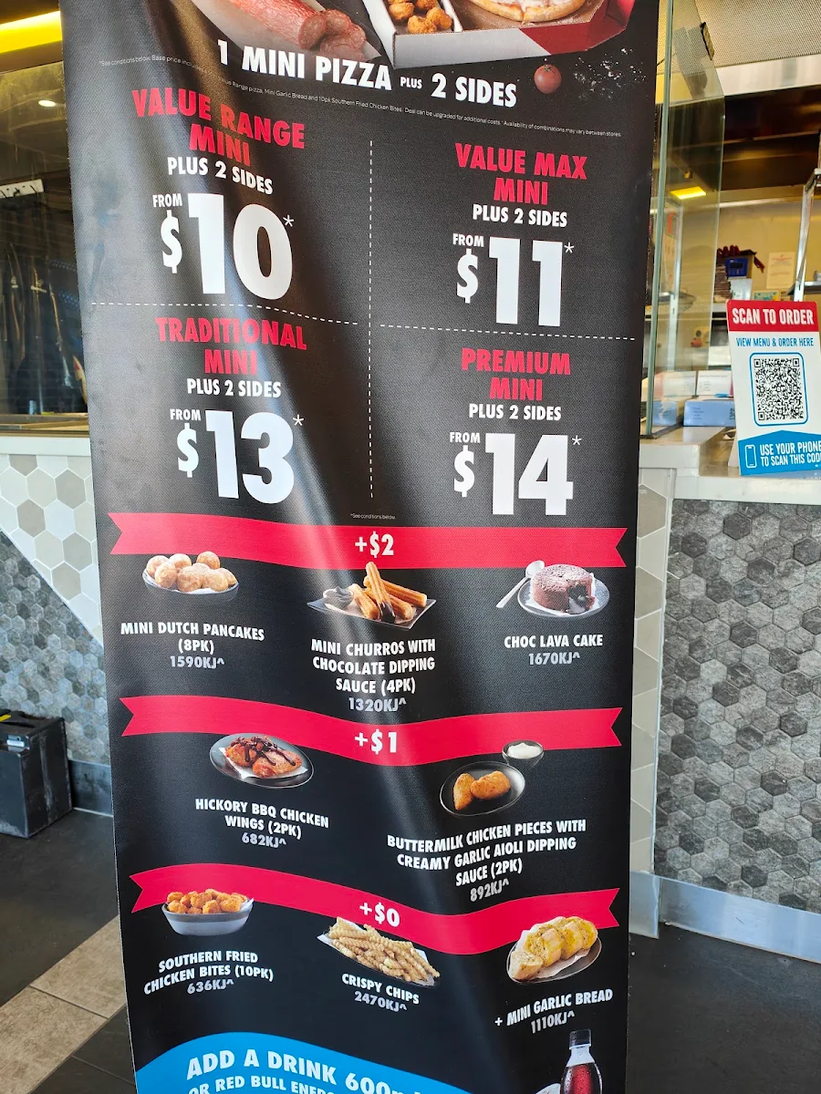 Menu, Domino's Pizza Chermside