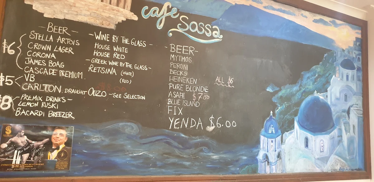 Menu, The Real Greek Souvlaki Bar
