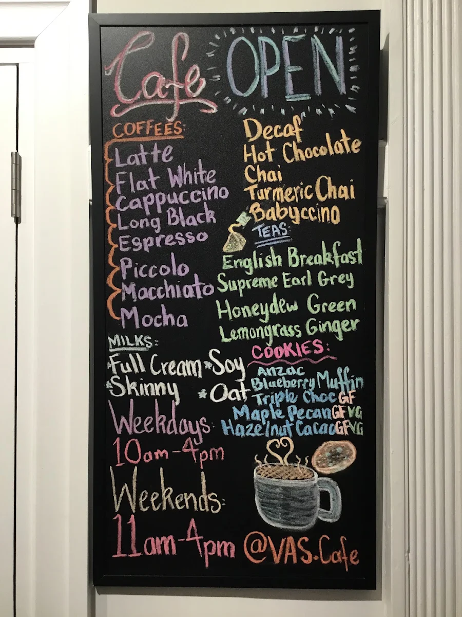 Menu, L’Arte Cafe