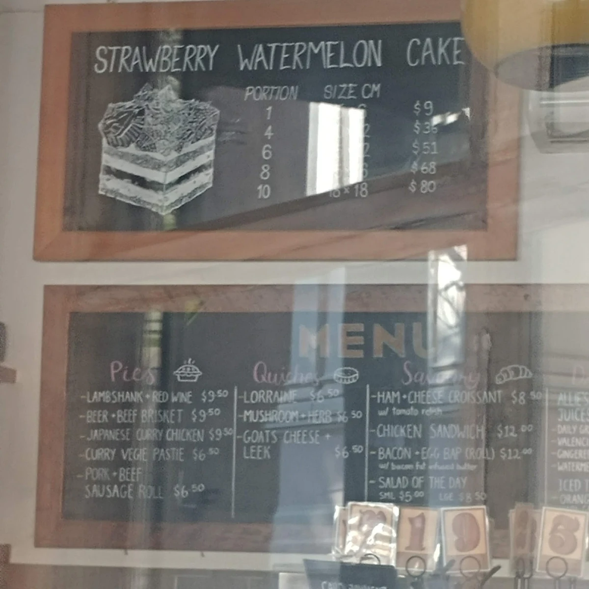 Menu, Black Star Pastry Newtown