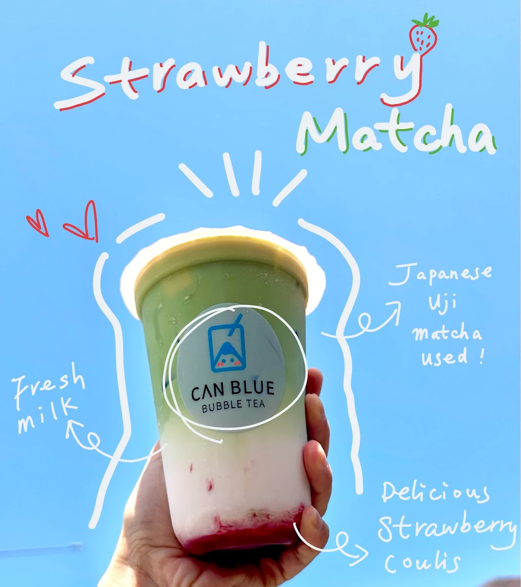 Food & drink, Can Blue Bubble Tea