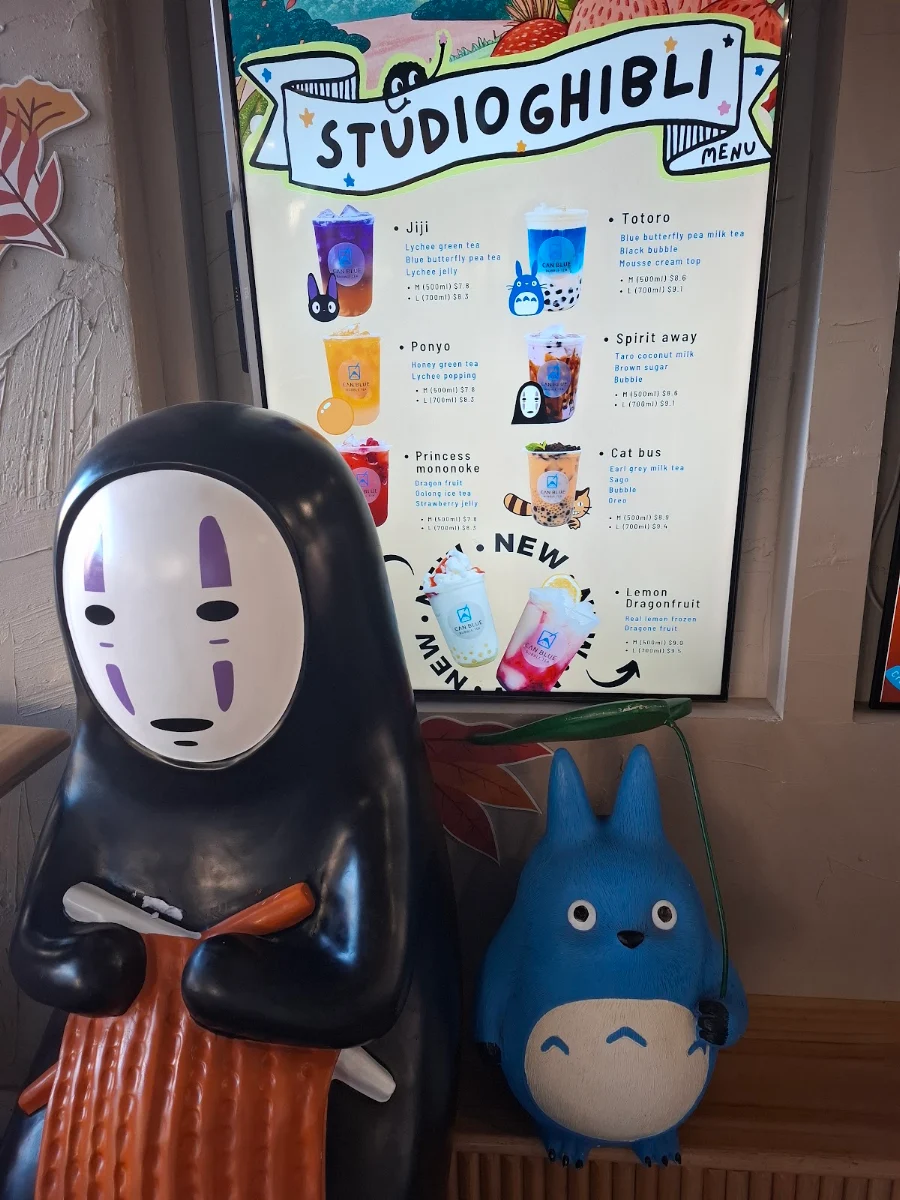Menu, Can Blue Bubble Tea