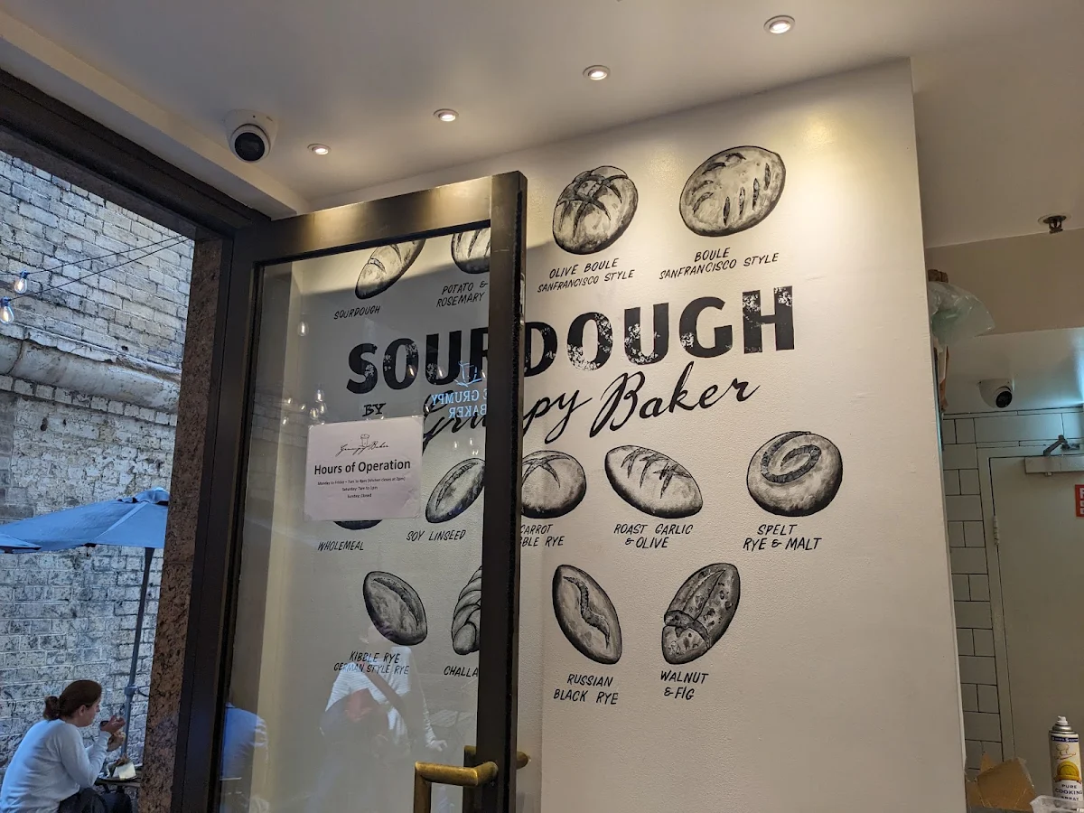 Menu, The Grumpy Baker