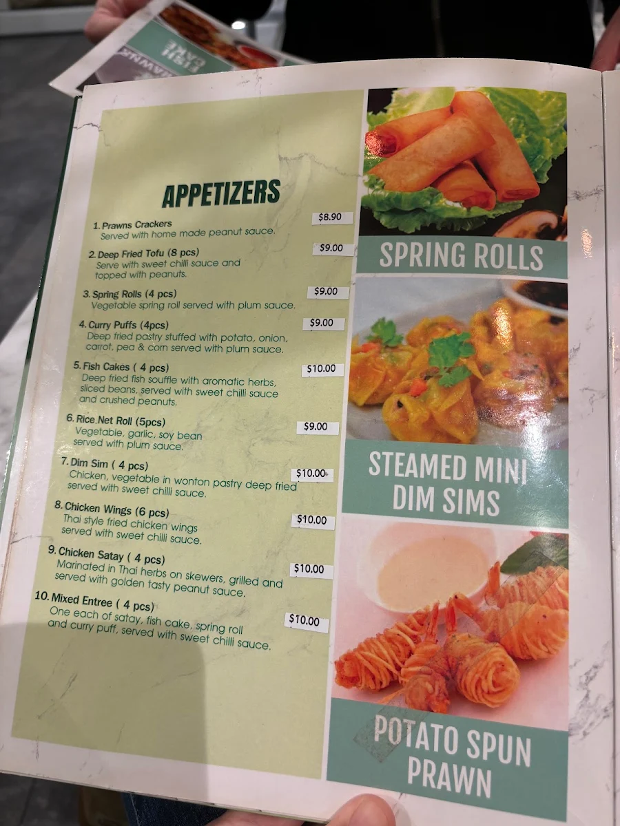 Menu, Chang Thai