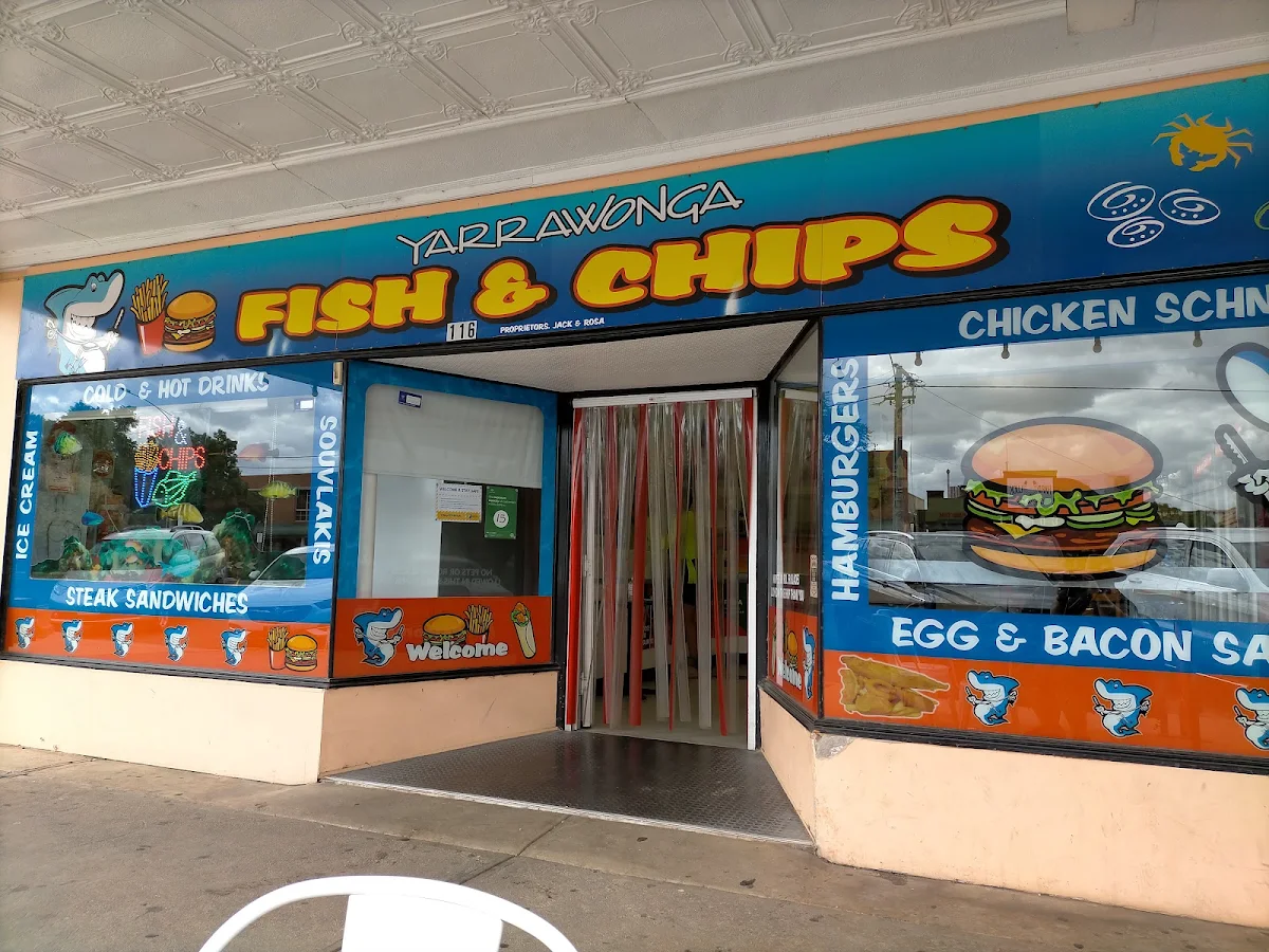 Menu, Yarrawonga Fish & Chips