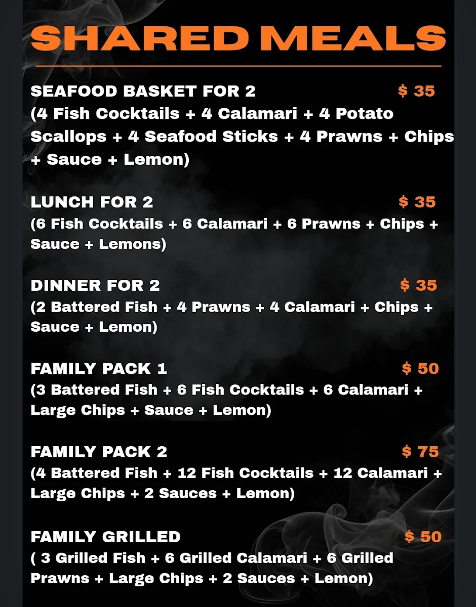 Menu, Jerry's House Fish & Chicken