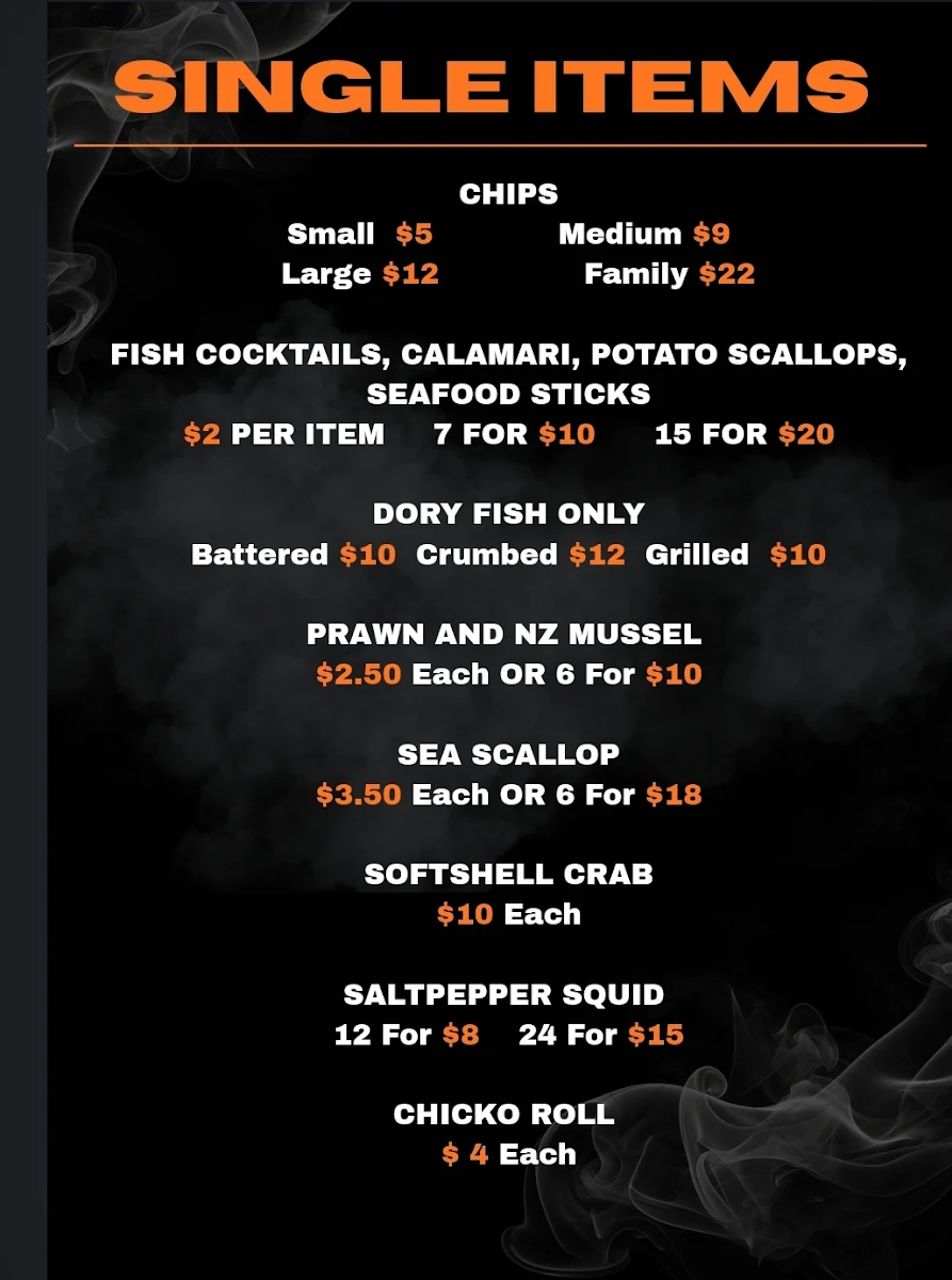 Menu, Jerry's House Fish & Chicken