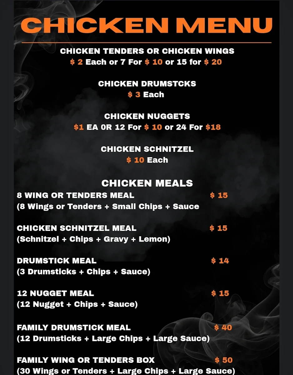 Menu, Jerry's House Fish & Chicken