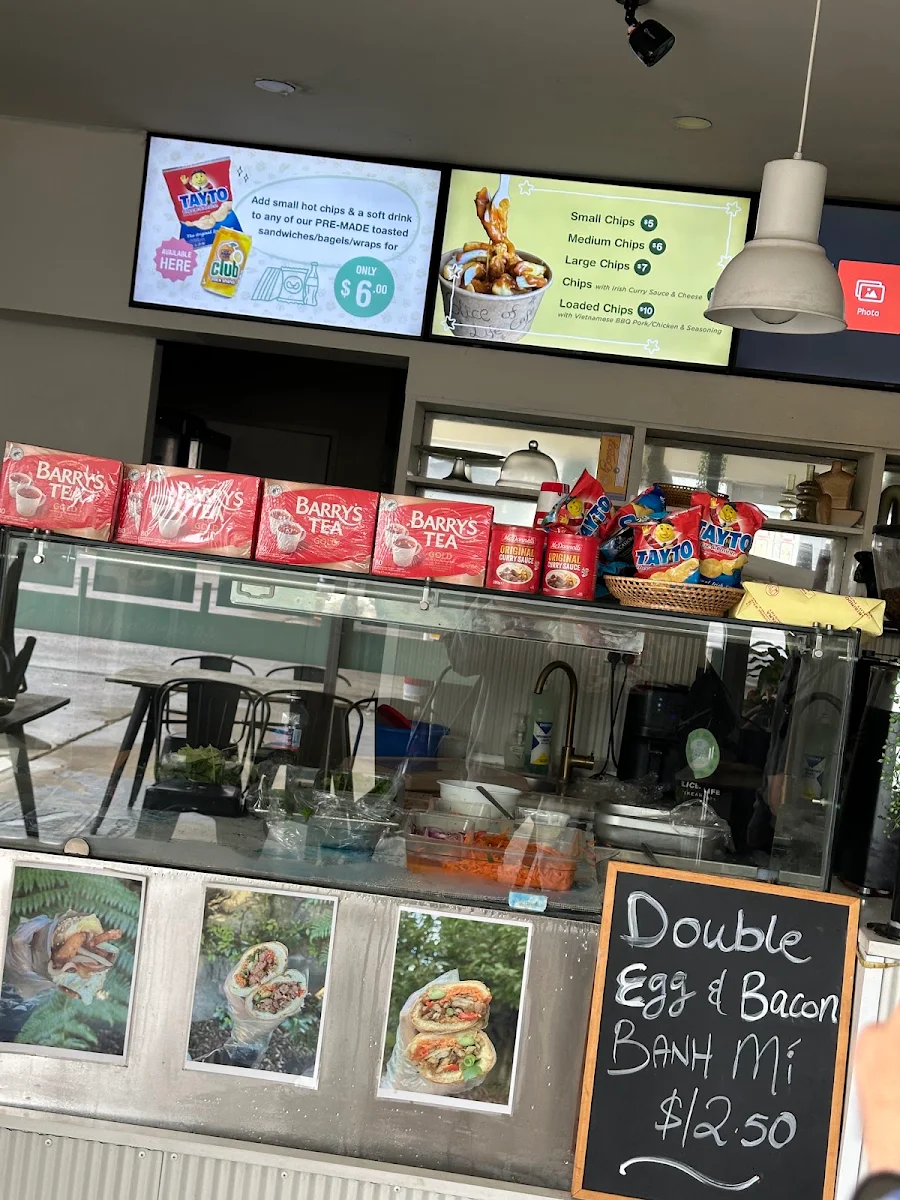 Menu, Slice of Life takeaway Cafe