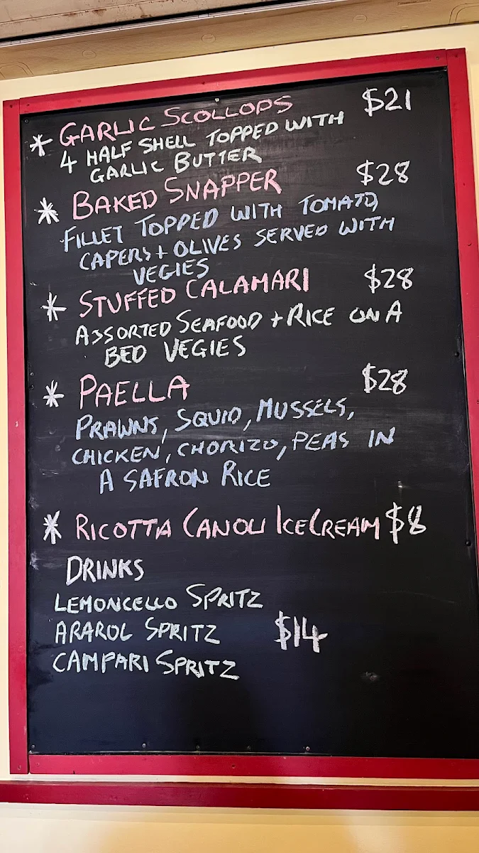 Menu, Royal Standard Hotel