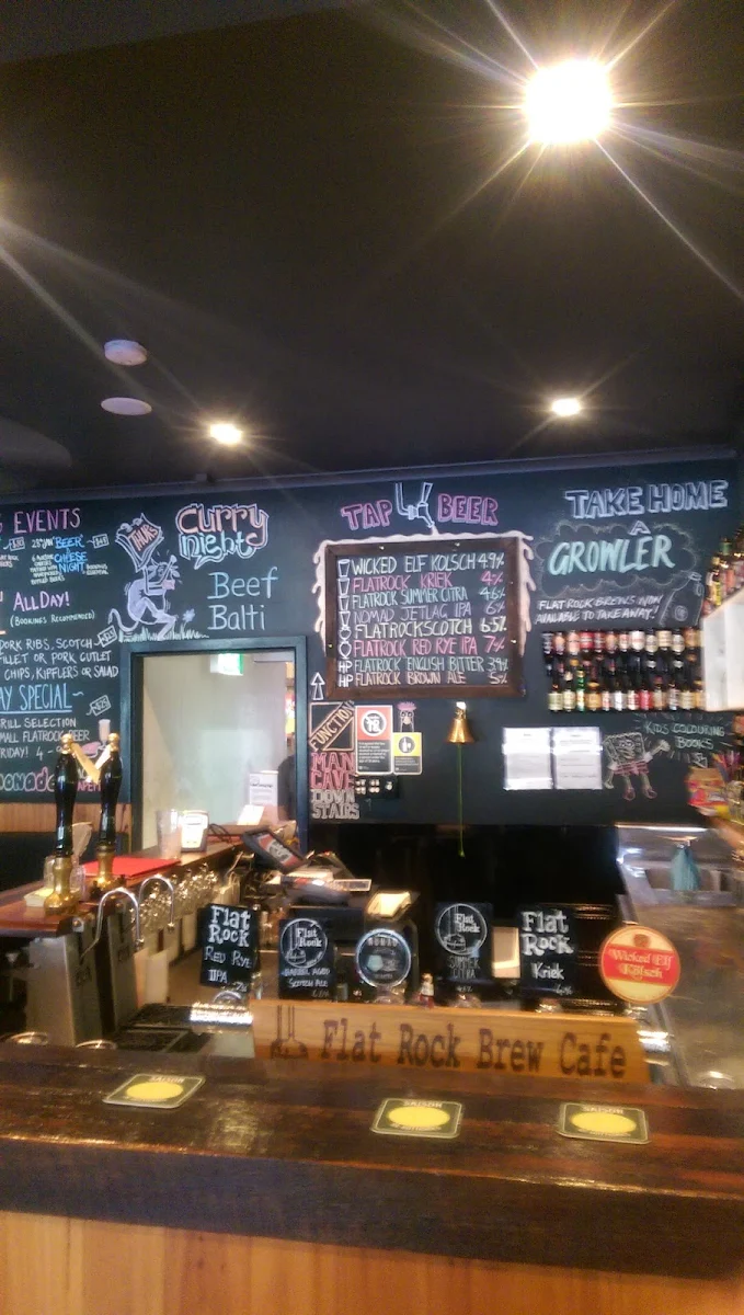 Menu, Flat Rock Brew Cafe