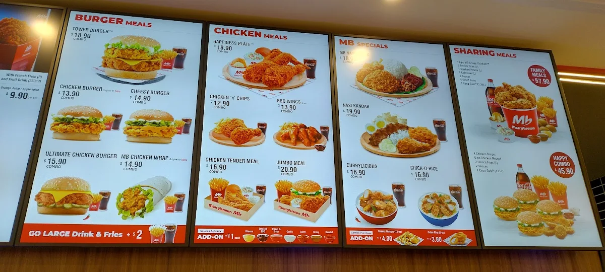 Menu, Marrybrown Campbellfield Plaza