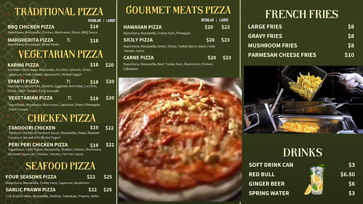Menu, AR Kebabs