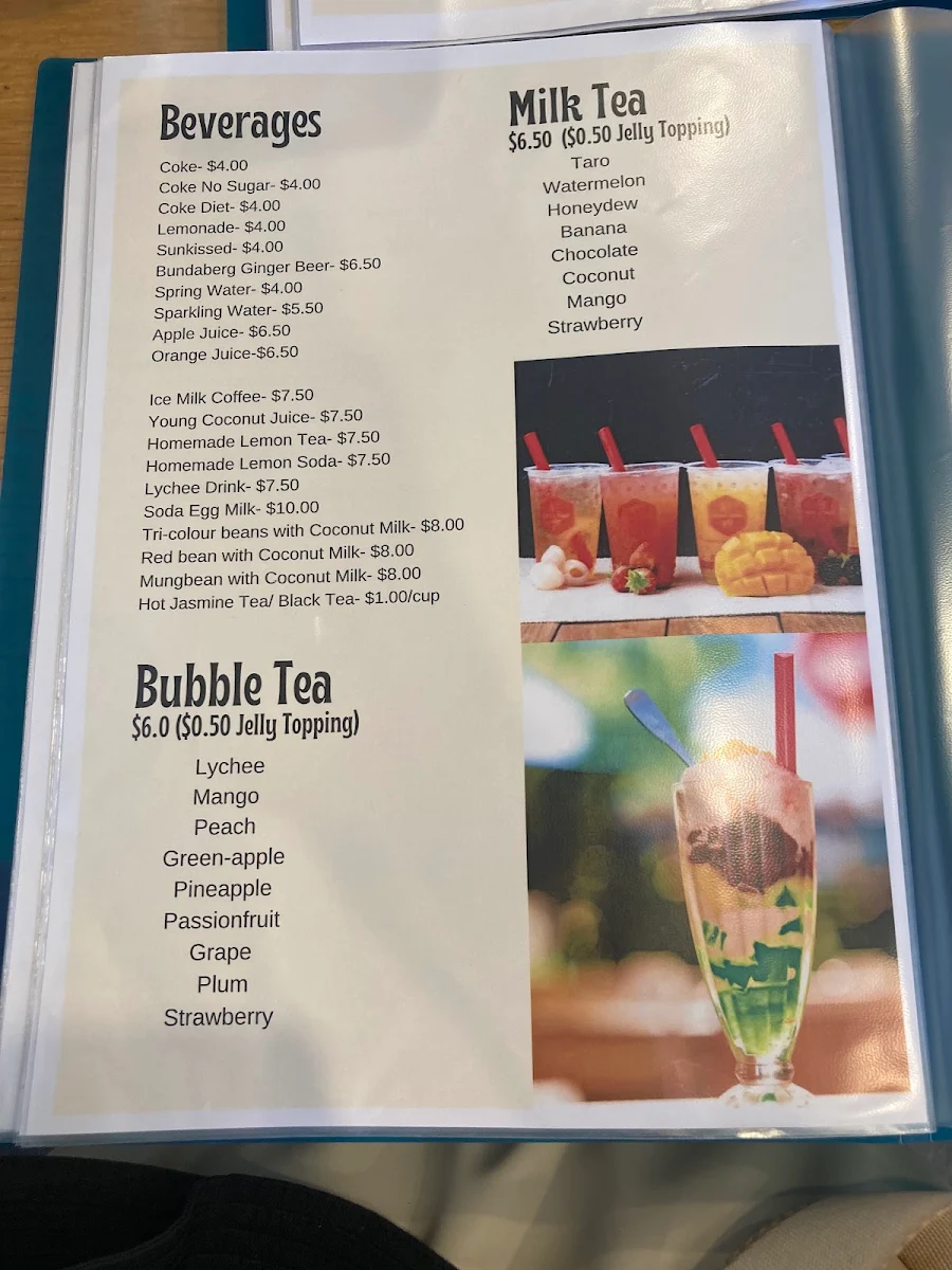 Menu, Pho Hung