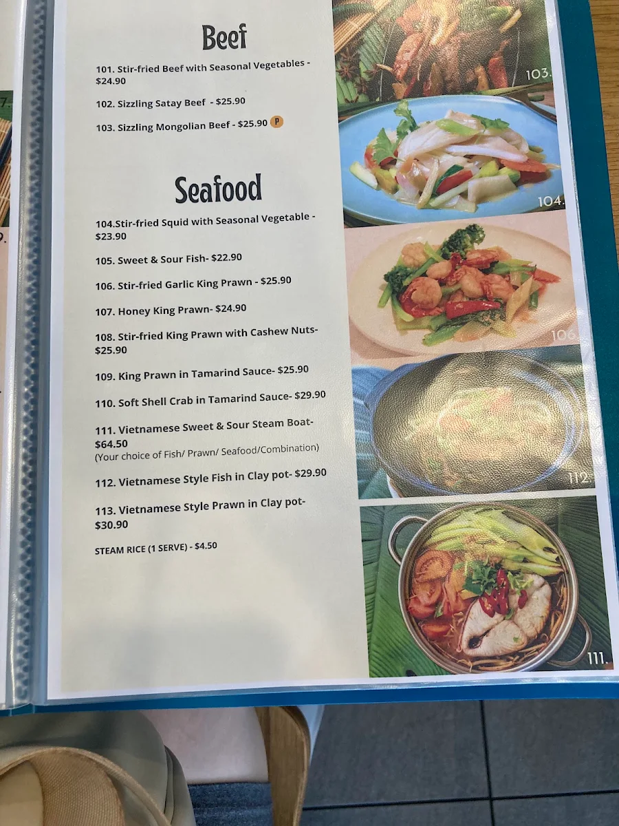 Menu, Pho Hung