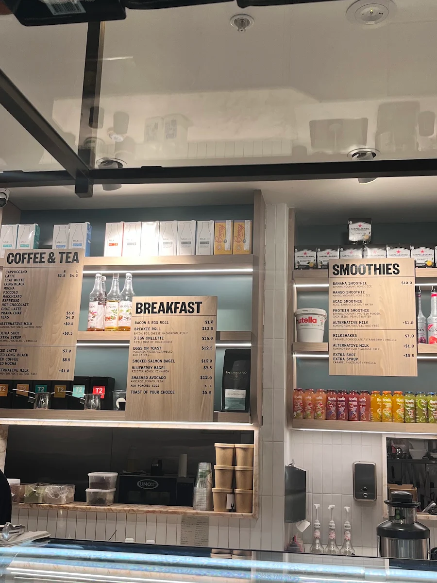 Menu, Deli Ziosa Quay Quarter - Sydney CBD Sandwich Shop & Breakfast