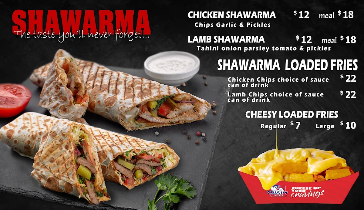 Menu, Extra Crispy - Revesby