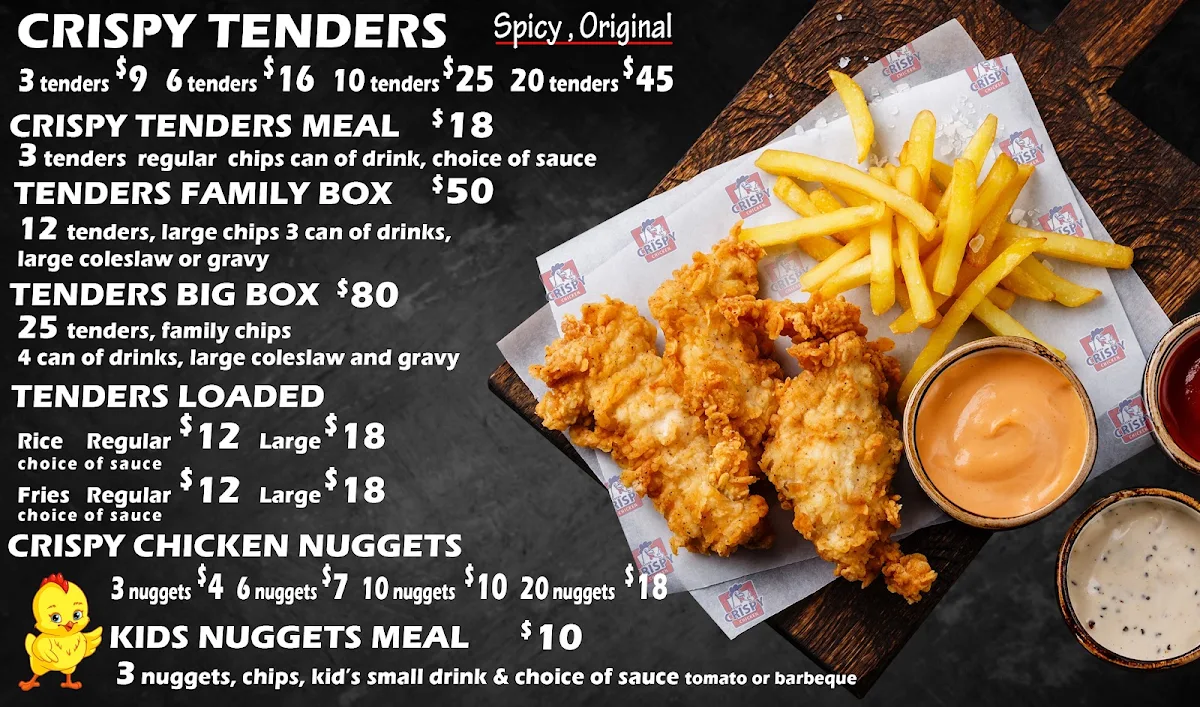 Menu, Extra Crispy - Revesby