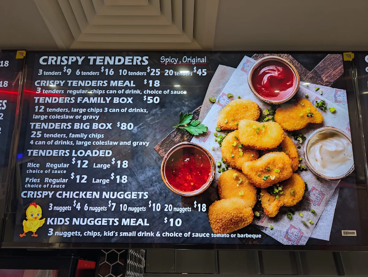 Menu, Extra Crispy - Revesby