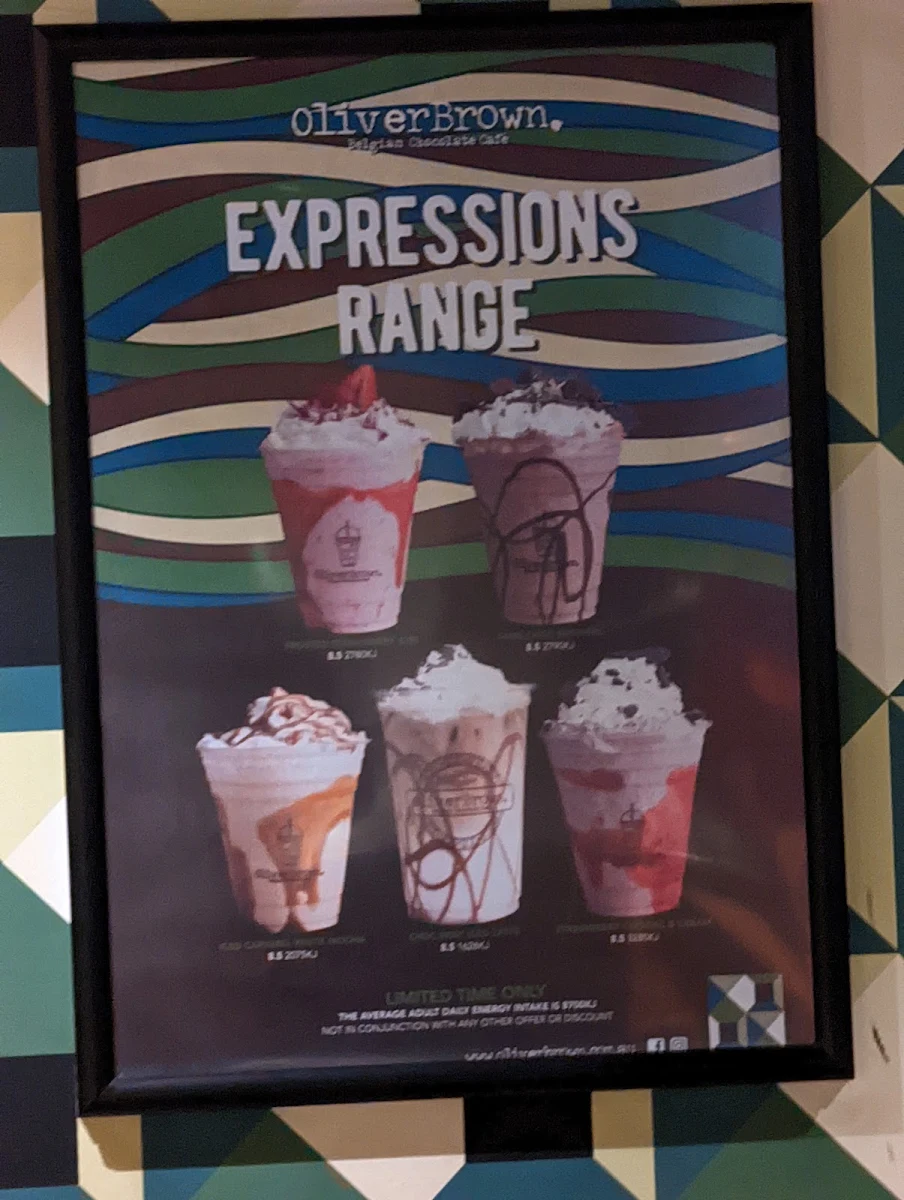 Menu, El mocha