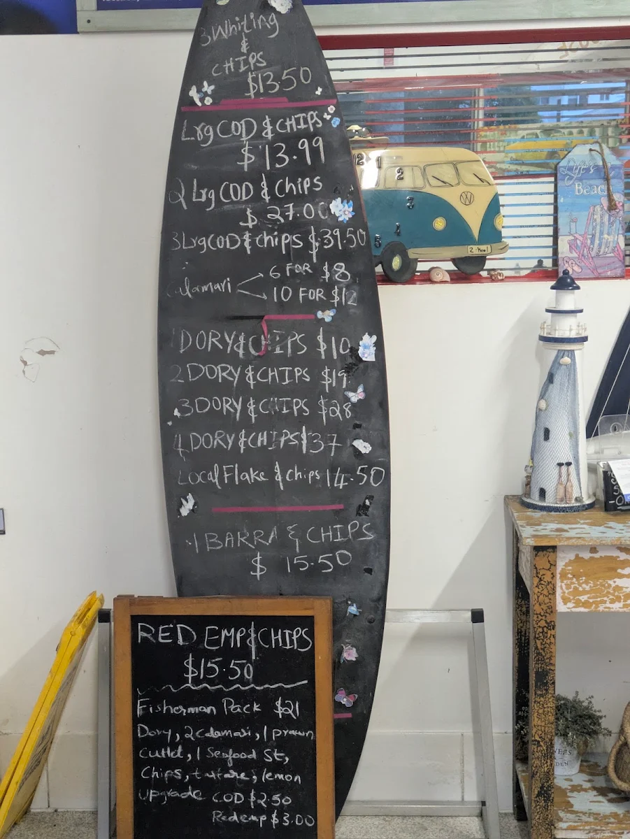Menu, See Street Seafood Take-Aways