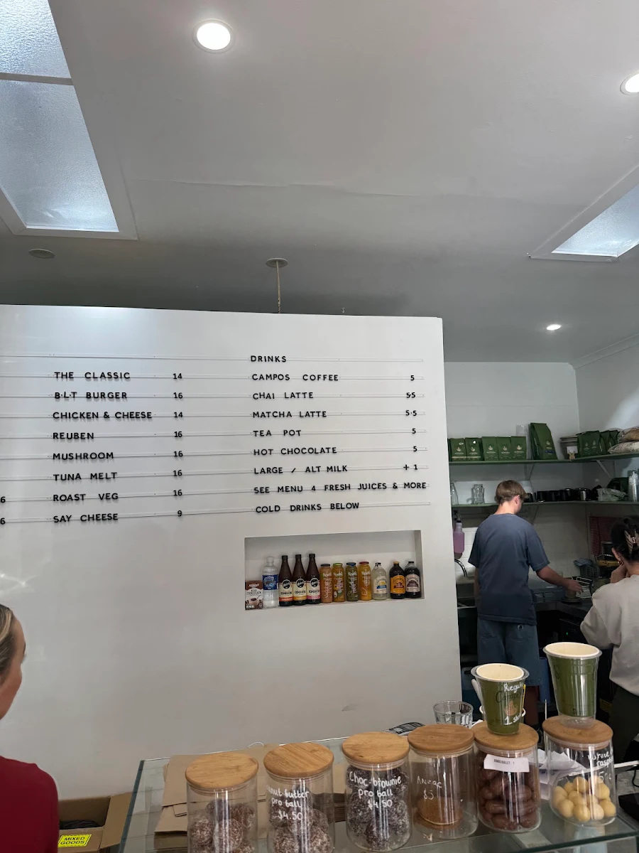 Menu, Torquay Larder