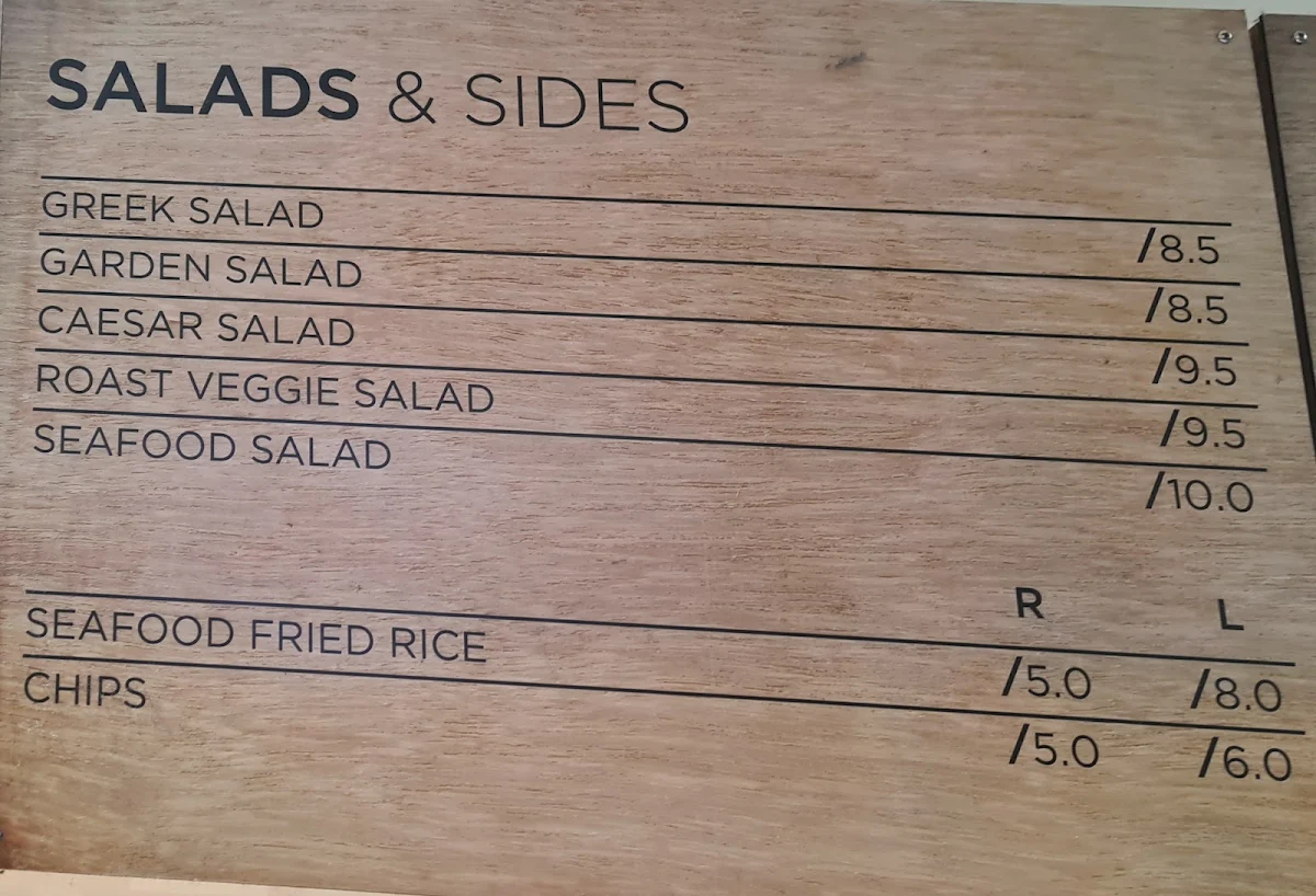 Menu, Little Fish Shoppe